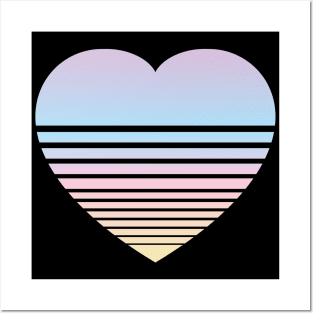 Gradient Heart - Pastels 2 Posters and Art